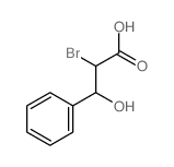 2-bromo-3-hydroxy-3-phenyl-propanoic acid结构式