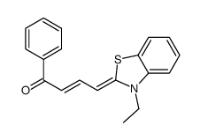 (2E,4z)-4-(3-乙基-1,3-苯并噻唑-2(3h)-基)-1-苯基-2-丁烯-1-酮结构式