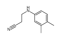 3-[(3,4-二甲基苯基)氨基]丙腈结构式
