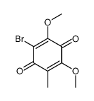 2-bromo-3,5-dimethoxy-6-methylcyclohexa-2,5-diene-1,4-dione结构式