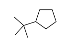 (2-Methyl-2-propanyl)cyclopentane Structure