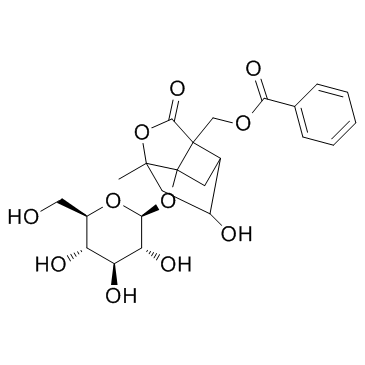芍药内酯苷结构式