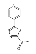 2-methylsulphinyl-5-(4-pyridyl)-1,3,4-thiadiazole结构式