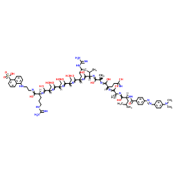 DABCYL-TNF-α-EDANS (-4 to +6) (human) trifluoroacetate salt结构式