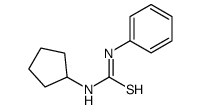 1-cyclopentyl-3-phenylthiourea structure