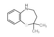 2,2-Dimethyl-2,3,4,5-tetrahydro-1,5-benzothiazepine结构式