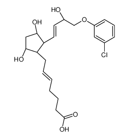 (Z)-7-[(1R,2R,3S,5S)-2-[(E)-4-(3-chlorophenoxy)-3-hydroxybut-1-enyl]-3,5-dihydroxycyclopentyl]hept-5-enoic acid结构式