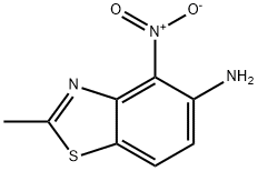2-甲基-4-硝基-5-苯并噻唑胺结构式