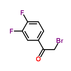2-Bromo-1-(3,4-difluorophenyl)ethanone structure