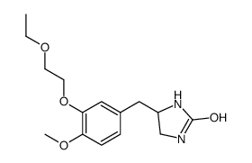 4-[[3-(2-ethoxyethoxy)-4-methoxyphenyl]methyl]imidazolidin-2-one结构式