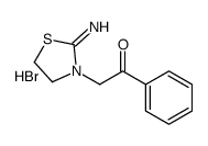2-亚氨基-3-(苯甲酰甲基)噻唑啉溴氢酸盐结构式
