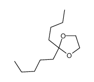 2-butyl-2-pentyl-1,3-dioxolane结构式
