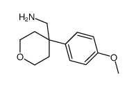 (4-(4-甲氧基苯基)四氢-2H-吡喃-4-基)甲胺结构式