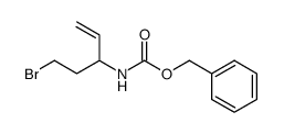 5-bromo-3-(carbobenzyloxy)amino-1-pentene结构式