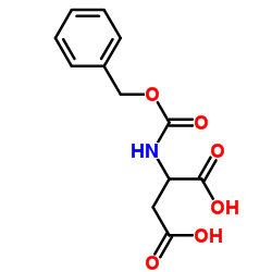 N-[(Benzyloxy)carbonyl]aspartic acid structure