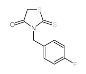 4-Thiazolidinone,3-[(4-fluorophenyl)methyl]-2-thioxo-结构式