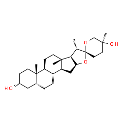 (25S)-5β-Spirostane-3α,25-diol Structure