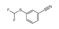 3-((difluoromethyl)thio)benzonitrile结构式