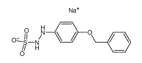 sodium 2-(4-(benzyloxy)phenyl)hydrazine-1-sulfonate Structure