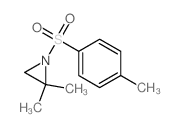 2,2-dimethyl-1-(4-methylphenyl)sulfonyl-aziridine结构式