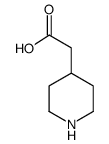 4-Piperidinylacetic acid Structure