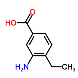 3-乙基-4-氨基苯甲酸结构式