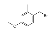 1-(bromomethyl)-4-methoxy-2-methylbenzene结构式