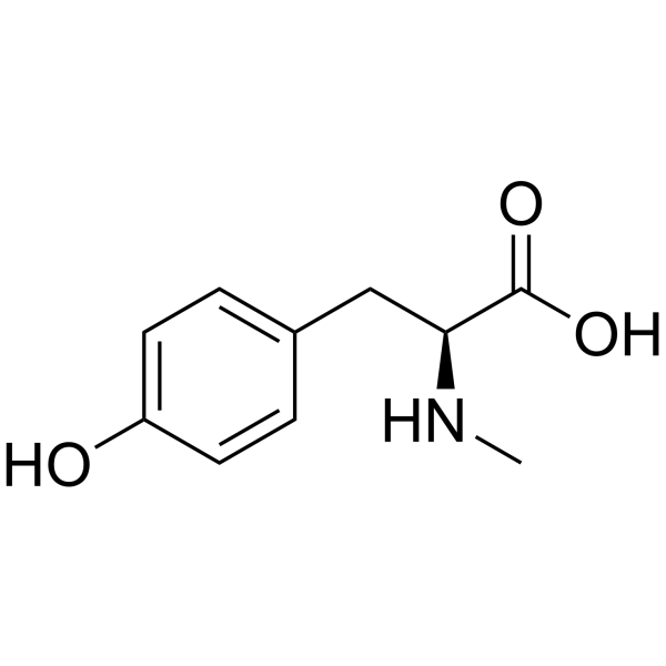 N-甲基-L-酪氨酸结构式