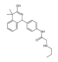 N-[4-(4,4-dimethyl-3-oxo-1,2-dihydroisoquinolin-1-yl)phenyl]-2-(propylamino)acetamide Structure