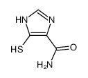 (9ci)-5-疏基-1H-咪唑-4-羧酰胺结构式