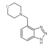 (4-吗啉基甲基)苯并三唑,Bt1和Bt2异构体的混合物结构式