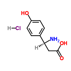 (S)-3-Amino-3-(4-hydroxy-phenyl)-propionic acid Structure