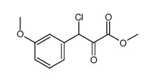 Methyl 3-chloro-3-(3-Methoxyphenyl)-2-oxopropanoate结构式