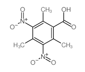Benzoicacid, 2,4,6-trimethyl-3,5-dinitro-结构式