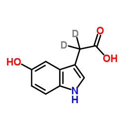 5-羟基吲哚-3-乙酸-D2结构式