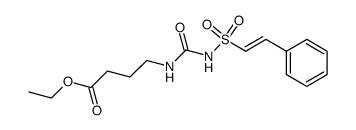 ethyl 4-(3-(styrylsulfonyl)ureido)butanoate结构式