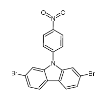 2,7-dibromo-9-(4-nitrophenyl)-9H-carbazole Structure