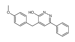 5-[(4-methoxyphenyl)methyl]-3-phenyl-1H-pyridazin-6-one结构式