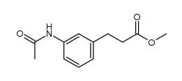 3-Acetaminohydrozimtsaeuremethylester结构式