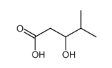 3-hydroxy-4-methylpentanoic acid Structure