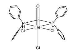 氧化三氯[双(二苯基膦)甲烷]铼(V)结构式