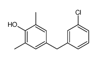4-[(3-chlorophenyl)methyl]-2,6-dimethylphenol Structure