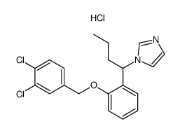 (3,4-Dichlorobenzyl)-{2-[1-(1-imidazolyl)-butyl]-phenyl}-ether, hydrochloride结构式