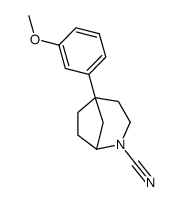 5-(3-methoxy-phenyl)-2-aza-bicyclo[3.2.1]octane-2-carbonitrile Structure