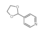 4-(1,3-dioxolan-2-yl)pyridine结构式