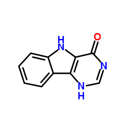 4-氧代嘧啶并[5,6-b]吲哚结构式