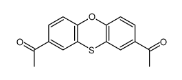 1-(8-acetylphenoxathiin-2-yl)ethanone Structure