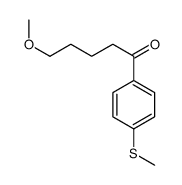 5-methoxy-1-(4-methylsulfanylphenyl)pentan-1-one Structure