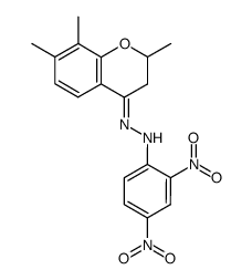 N-(2,4-Dinitro-phenyl)-N'-[2,7,8-trimethyl-chroman-(4E)-ylidene]-hydrazine Structure
