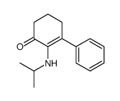 3-phenyl-2-(propan-2-ylamino)cyclohex-2-en-1-one结构式